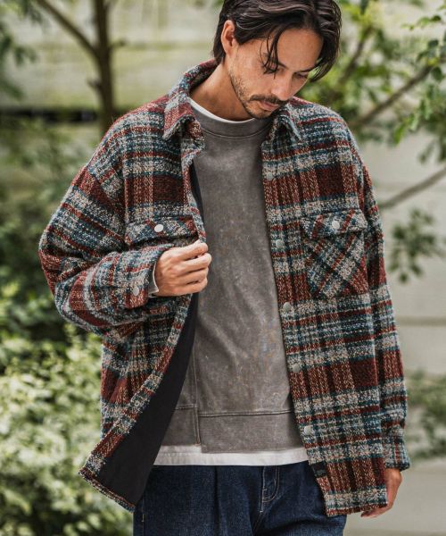 【CAMBIO(カンビオ)】【予約販売11月中旬～下旬入荷】Boucle Check CPO Jacket ジャケット(PF-252-017)