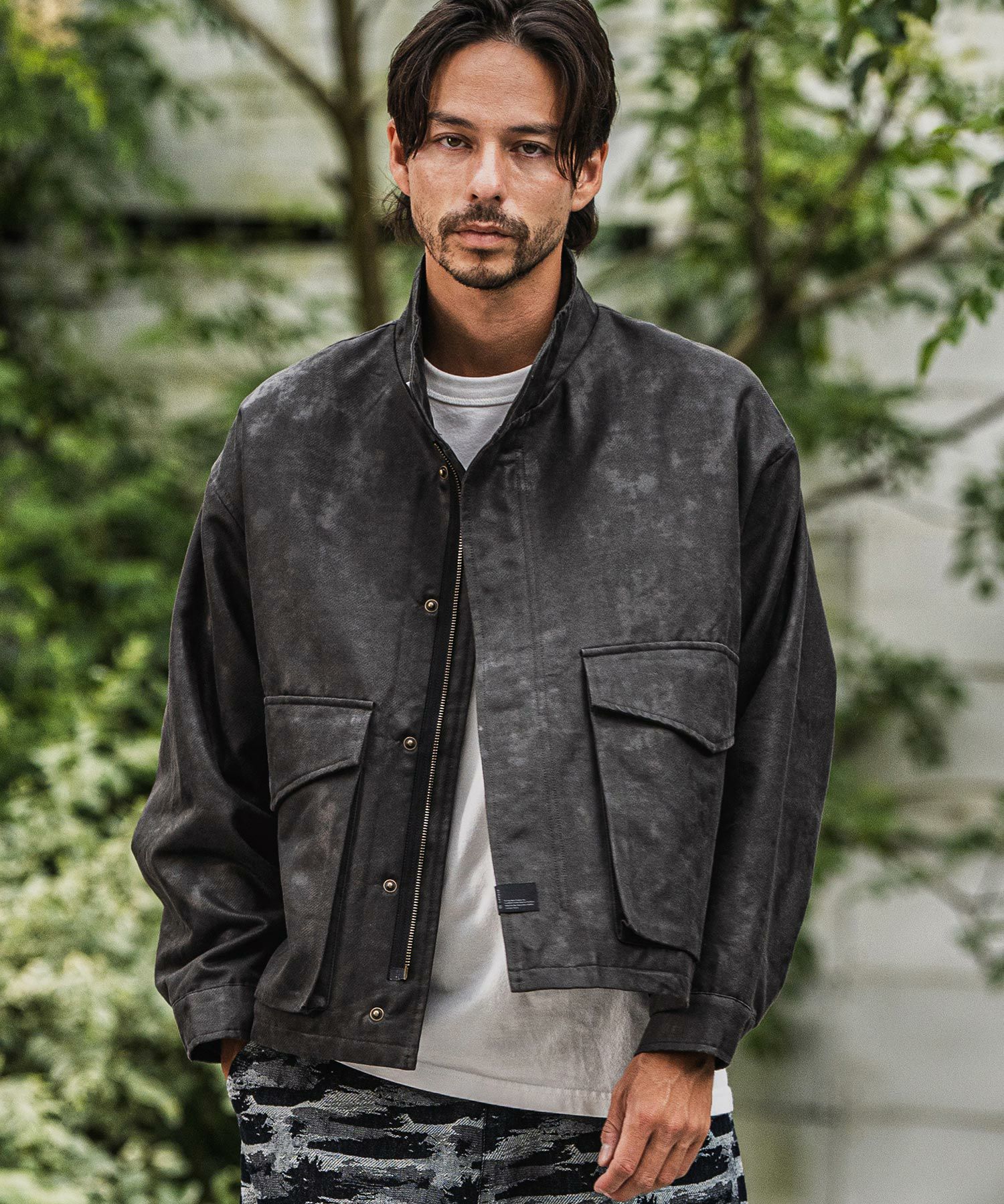 CAMBIO(カンビオ)】Vintage Like Synthetic Leather Short Flight