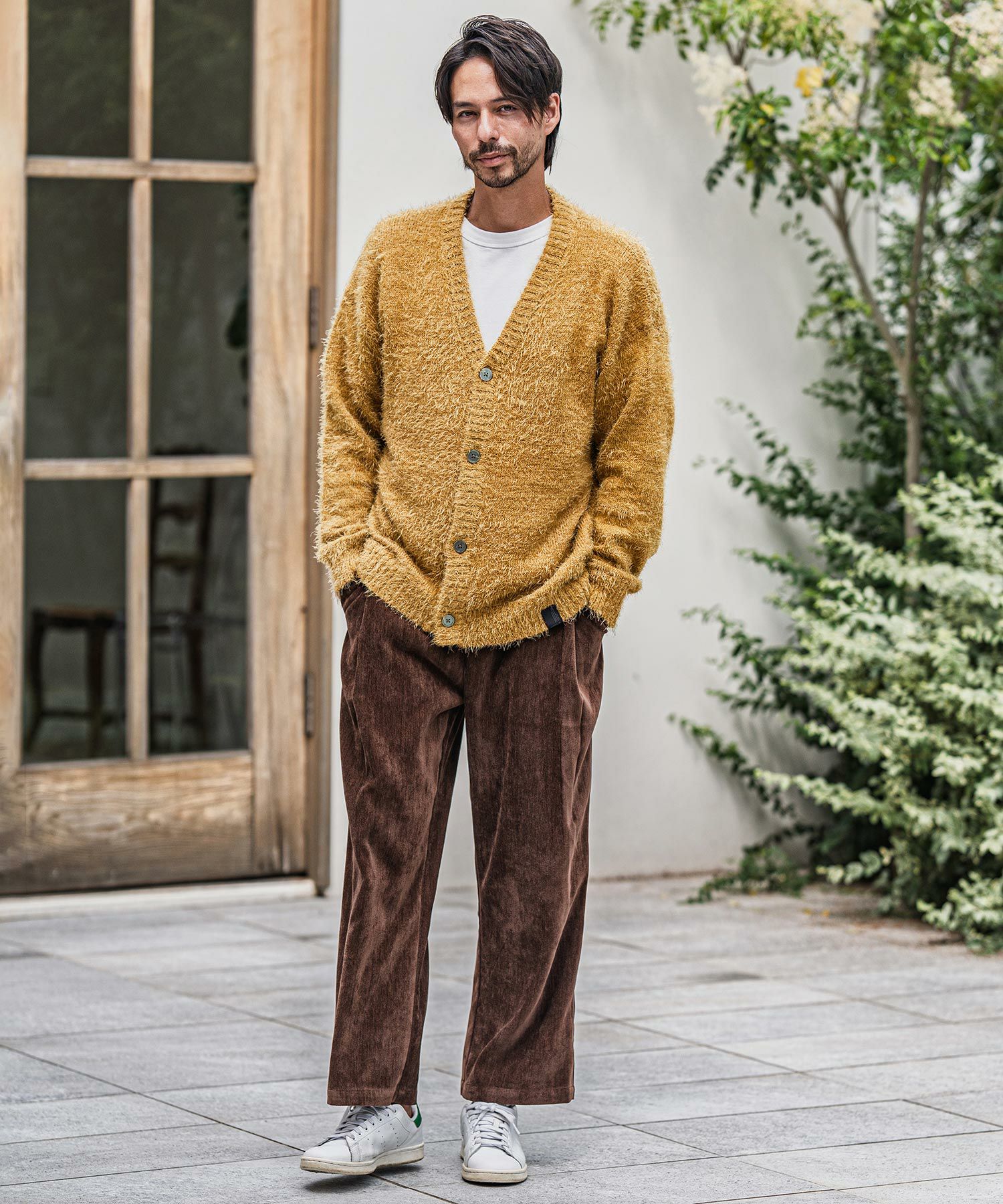 CAMBIO(カンビオ)】Minimal Shaggy Knit Cardigan シャギーニット