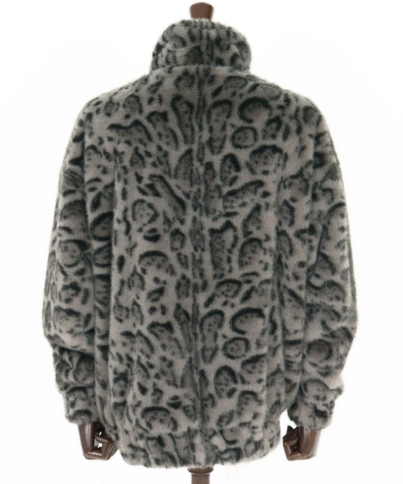 CAMBIO(カンビオ)】Oversized Leopard Fleece Jacket フリース