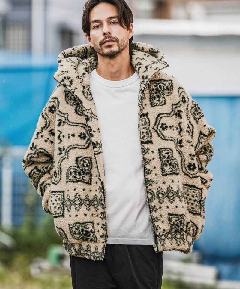 CAMBIO(カンビオ)】Oversized Hooded Boa Jacket ボアジャケット