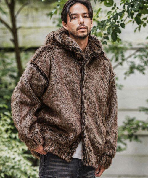 【CAMBIO(カンビオ)】【予約販売9月下旬～10月上旬入荷】Oversized Fur Jacket ファージャケット(CAM25AW-017)