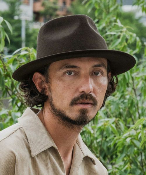 【CAMBIO(カンビオ)】【予約販売9月中旬～下旬入荷】Classical Mold Mid Brim Felt Hat フェルトハット(NF-252-BO018)