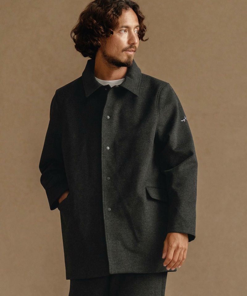 ANGENEHM(アンゲネーム)】Stripe melange jacquard knit-sew