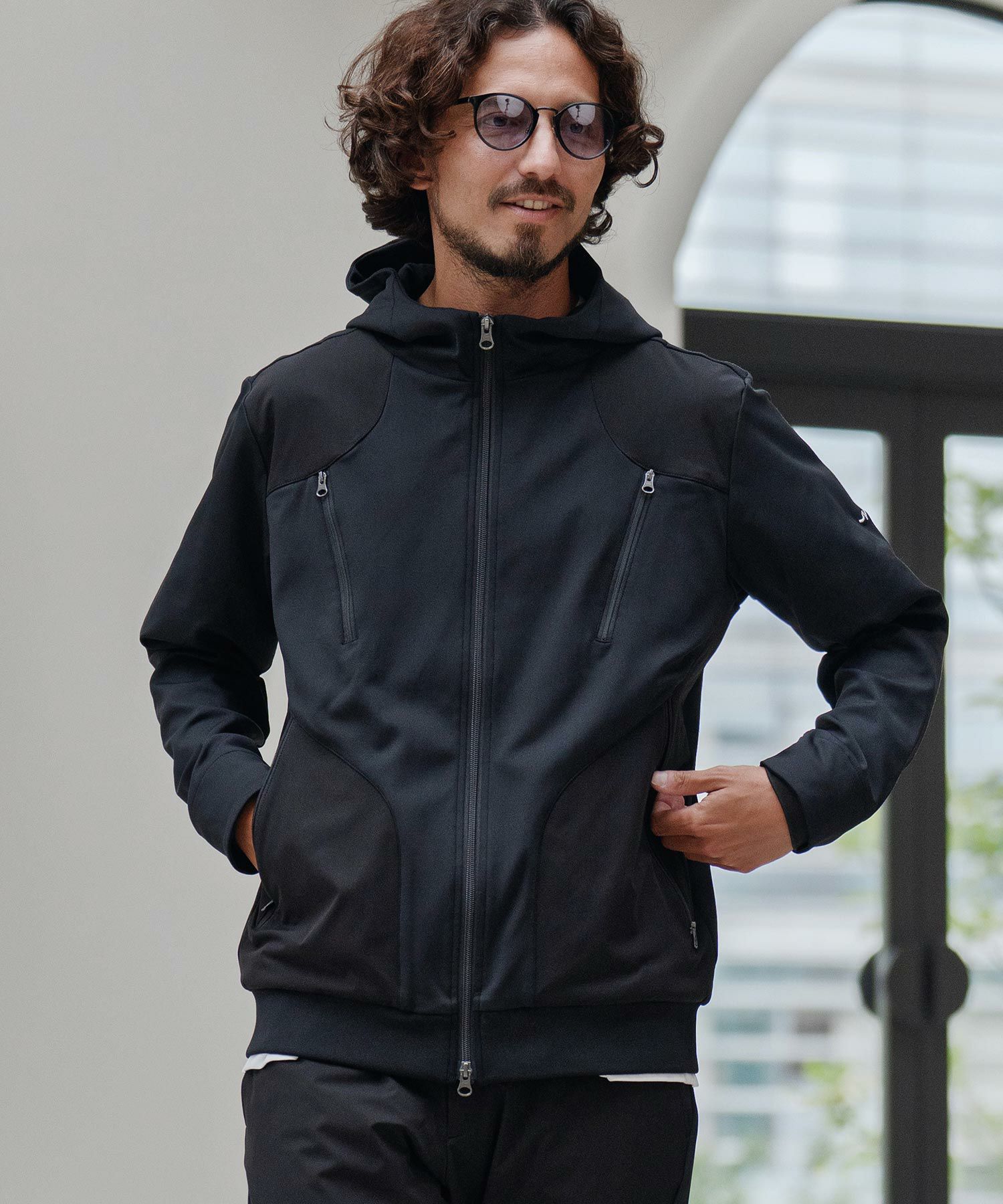 CALL&RESPONSE(コールアンドレスポンス)】切り替えZIPパーカー-裏起毛