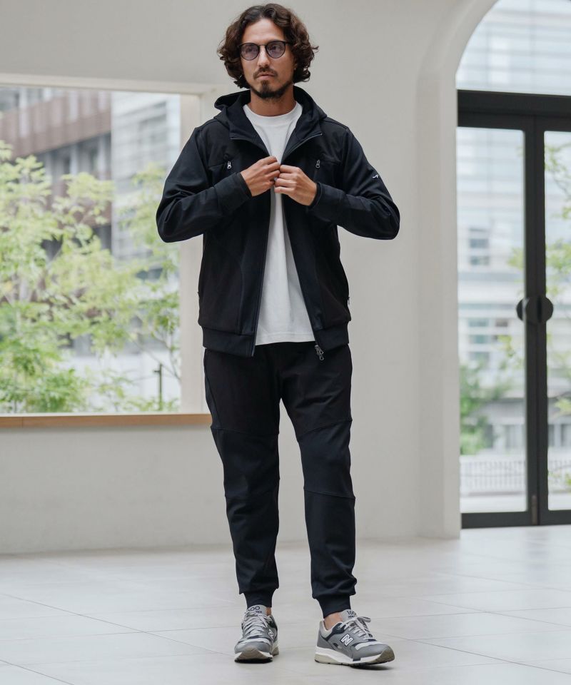 CALL&RESPONSEコールアンドレスポンス裏起毛 切り替えジップパーカーL CALL&RESPONSE(コールアンドレスポンス)】切り替えZIPパーカー-裏起毛