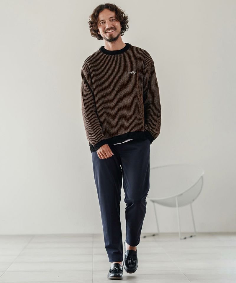 CALL&RESPONSE(コールアンドレスポンス)】ストライプ畦編みニットPO