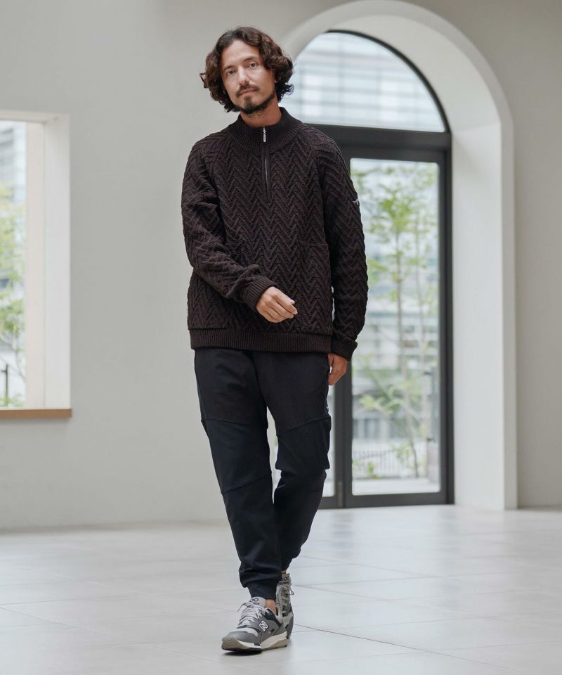 CALL&RESPONSE(コールアンドレスポンス)】ヘリンボーンハーフZIP PO