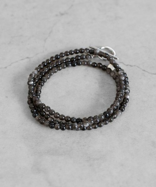 【SENTI(センティ)】【予約販売ご注文から1ヶ月後出荷】 NATURAL STONE NECKLACE&BRACELET - 天然石ネックレス&3連ブレスレット(2043)