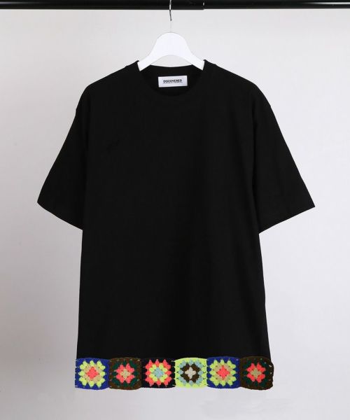 【DISCOVERED(ディスカバード)】【予約販売4月上旬～中旬入荷】HEM CROCHET TEE Tシャツ(DC-SS26-CU-20)