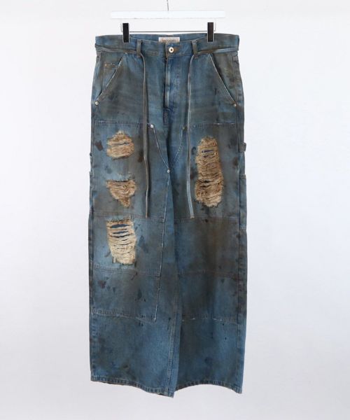 【DISCOVERED(ディスカバード)】【予約販売4月上旬～中旬入荷】DOUBLE KNEE DENIM PANTS デニムパンツ(DC-SS26-PT-02)