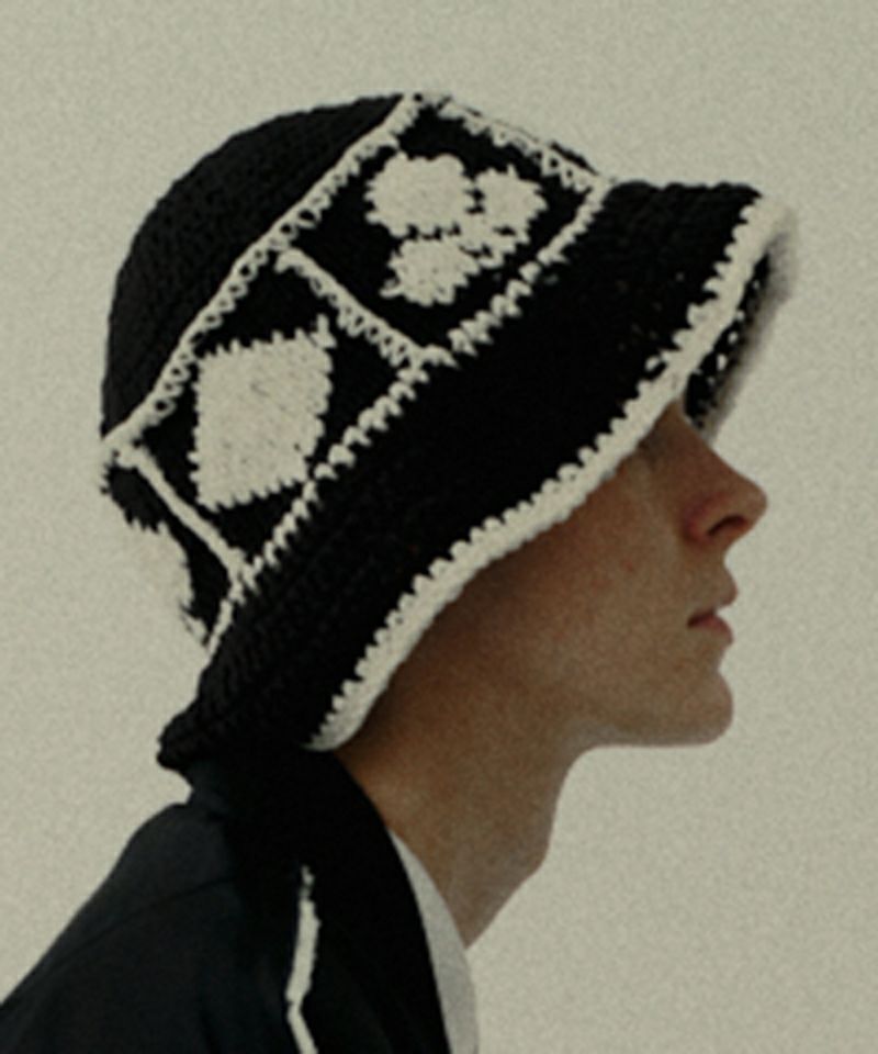 DISCOVERED ニット DISCOVERED ディスカバード】BONE KNIT BLUE | delhezi