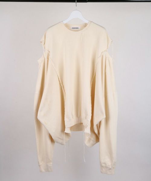 【DISCOVERED(ディスカバード)】【予約販売3月上旬～中旬入荷】OPEN SHOULDER CUTSEWN カットソー(DC-SS26-CU-19)