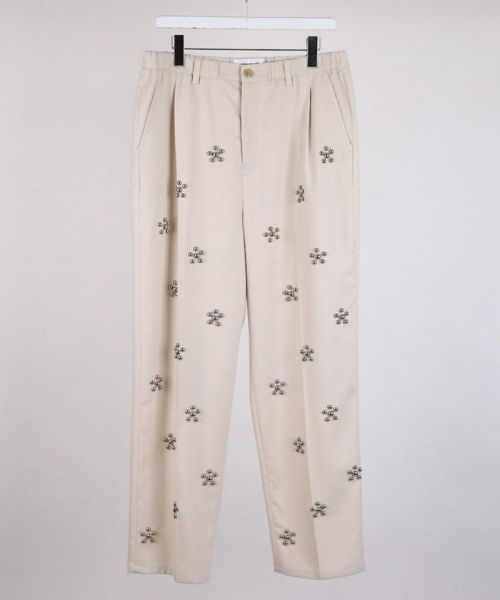 【DISCOVERED(ディスカバード)】【予約販売2月上旬～中旬入荷】RAMPONI STUDS TROUSERS PANTS スラックスパンツ(DC-SS26-PT-10)