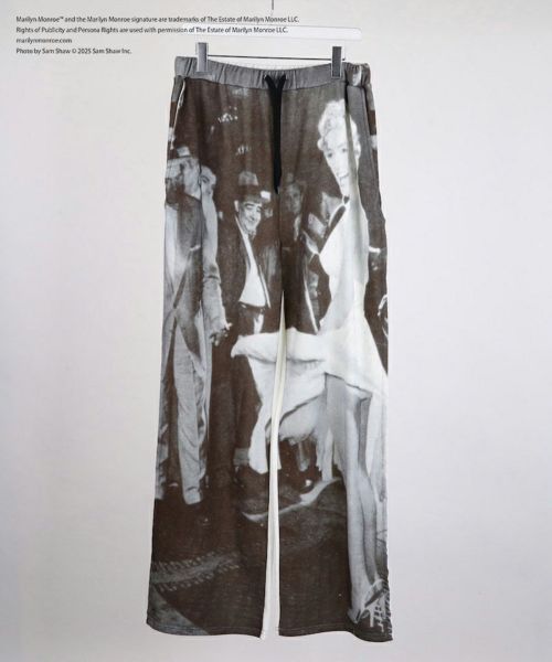 【DISCOVERED(ディスカバード)】【予約販売2月上旬～中旬入荷】MARILYN MONROE INKJET PRINT SWEAT PANTS スウェットパンツ(DC-SS26-PT-14)