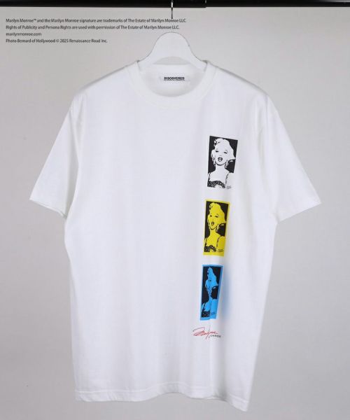 【DISCOVERED(ディスカバード)】【予約販売2月上旬～中旬入荷】MARILYN MONROE COLLAGE TEE Tシャツ(DC-SS26-CU-11)