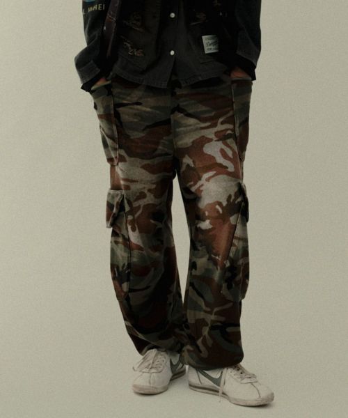 【DISCOVERED(ディスカバード)】【予約販売2月上旬～中旬入荷】ARMY CARGO SWEAT PANTS スウェットカーゴパンツ(DC-SS26-PT-06)