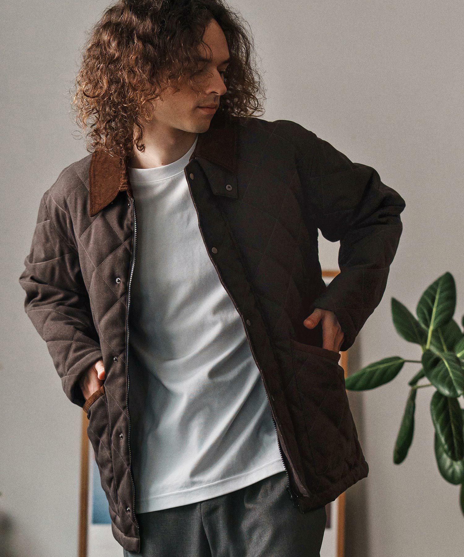 CAMBIO(カンビオ)】TECH中綿キルティングジャケット(CA04-57404