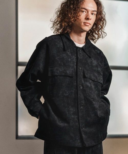 【CAMBIO(カンビオ)】【予約販売10月中旬～下旬入荷】 Tie dye Corduroy CPO Jacket CPOジャケット(CAM25AW-019)