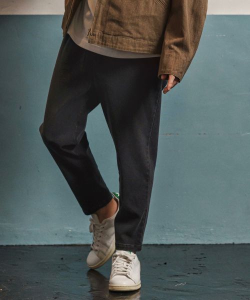 【CAMBIO(カンビオ)】【予約販売10月中旬～下旬入荷】 Fleece Lining Denim Jogger Pants デニムジョガーパンツ(CAM25AW-023)