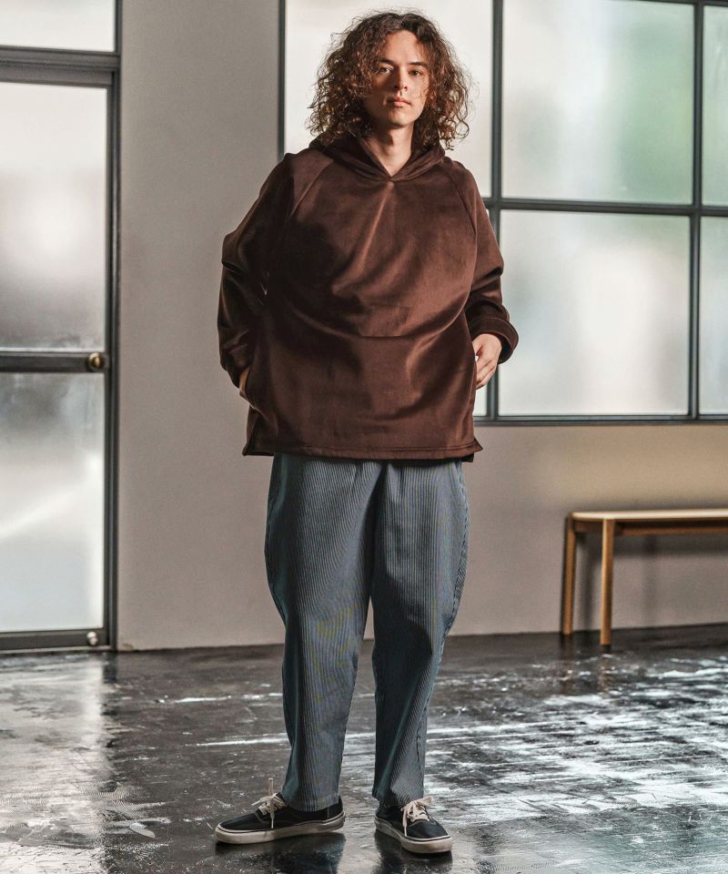 デニム　バルーンパンツ　カンビオ CAMBIO(カンビオ)】Chemical Wash Silky Denim Balloon Pants