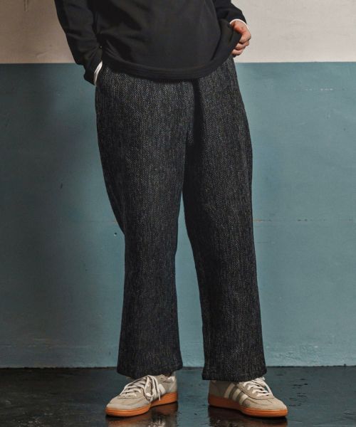 CAMBIO(カンビオ)】 Braided Wide Straight Pants ワイドストレート