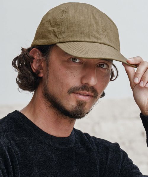 【CAMBIO(カンビオ)】【予約販売9月末～10月上旬入荷】Manual Sun Drying Short Brim Cap キャップ(OP-252-BO001)