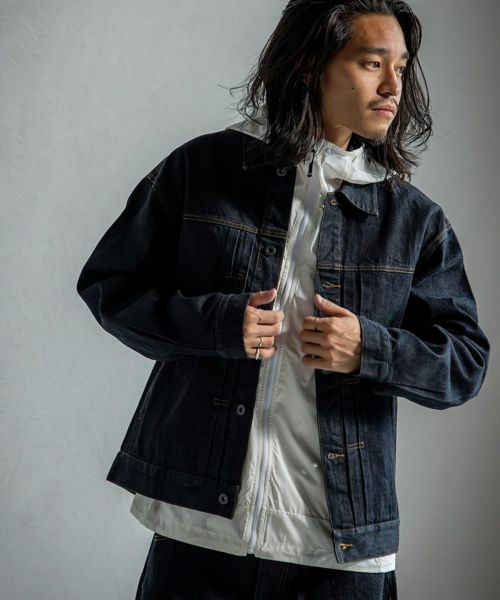 【430(フォーサーティ)】【予約販売10月下旬～11月上旬入荷】SLVG DENIM JACKET 1-WASH デニムジャケット(25-140)