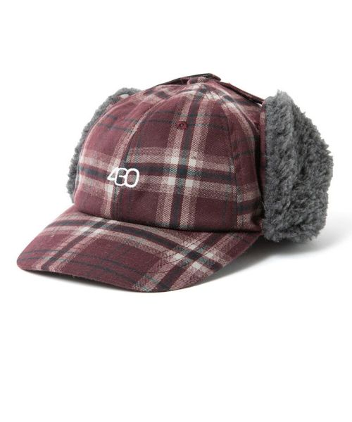 【430(フォーサーティ)】【予約販売10月下旬～11月上旬入荷】CHECK MUFF CAP キャップ(25-163)