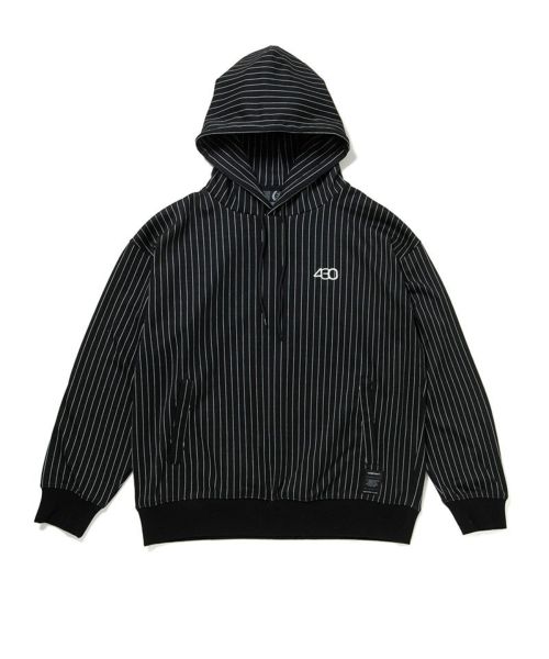 【430(フォーサーティ)】【予約販売9月下旬～10月上旬入荷】STRIPE P-O PARKA プルオーバーパーカー(25-149)