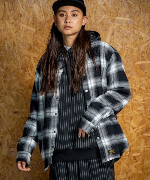 【430(フォーサーティ)】【予約販売9月下旬～10月上旬入荷】L-S FLEECE LINER CHECK SHIRT フリースライナーシャツ(25-144)