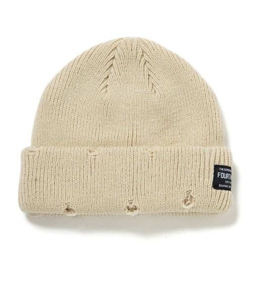 【430(フォーサーティ)】【予約販売9月下旬～10月上旬入荷】DAMAGE BEANIE ビーニー ニット帽(25-170)