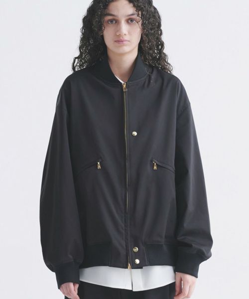 【CULLNI(クルニ)】【予約販売9月下旬～10月上旬入荷】Double Satin MA-1 ジャケット(25-AW-017)