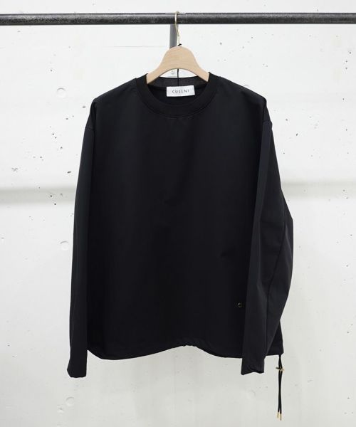 30%OFF【CULLNI(クルニ)】Sheer Check Cloth Layered Hem Pullover