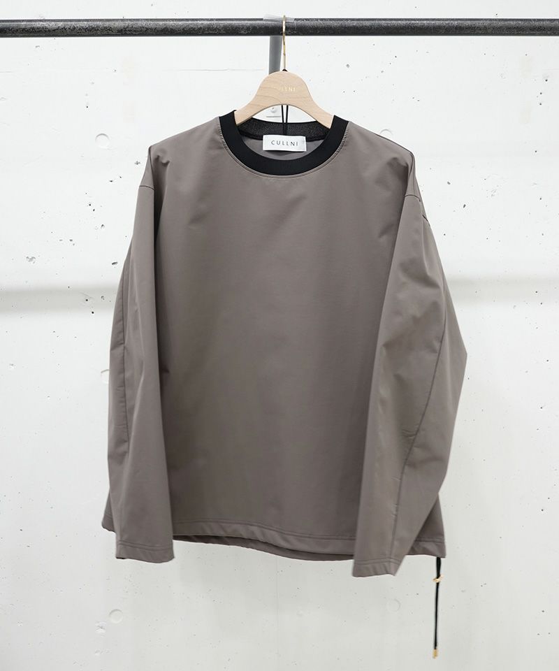 CULLNI(クルニ)】Stretch Double Cloth Drawstring Pullover