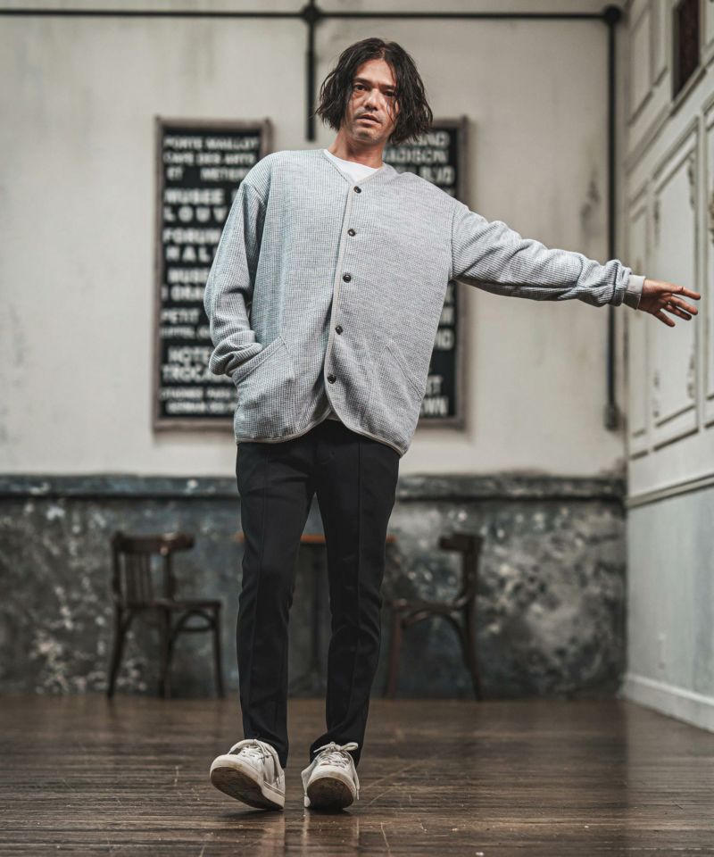 CAMBIO(カンビオ)】ウール混ビッグワッフルカーディガン(CAM-7290