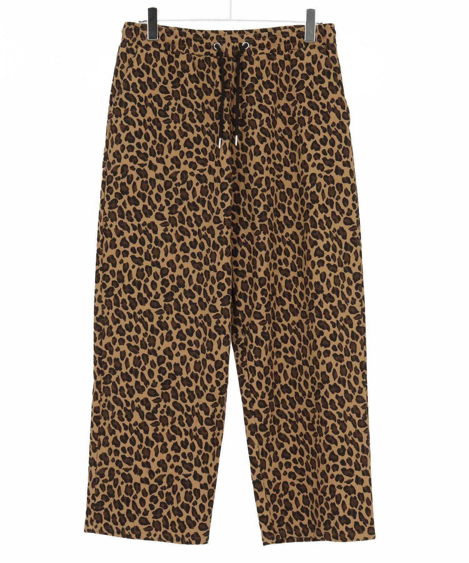 CAMBIO(カンビオ)】Leopard Twill Wide Straight Pants ワイド