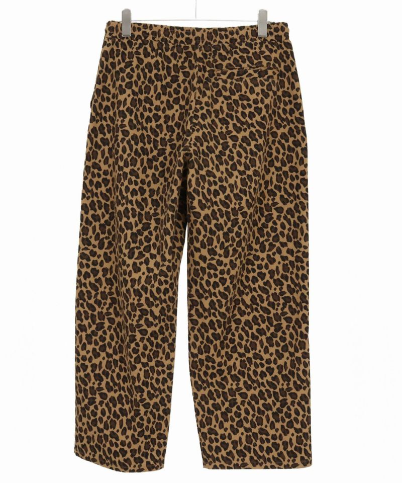 CAMBIO(カンビオ)】Leopard Twill Wide Straight Pants ワイド