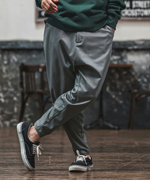 【CAMBIO(カンビオ)】【予約販売10月下旬～11月上旬入荷】 TRストレッチツイル裾裏ZIPパンツ(BP-BEA0058)