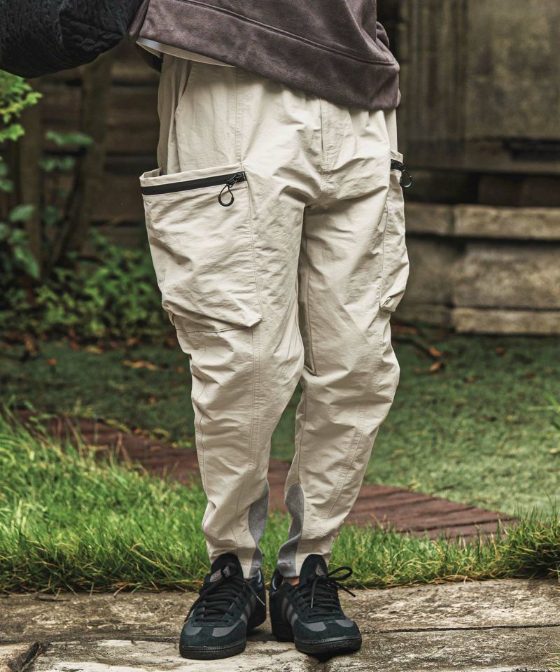 CAMBIO(カンビオ)】アウトドアポケット裾リブパンツ(HLCM0208