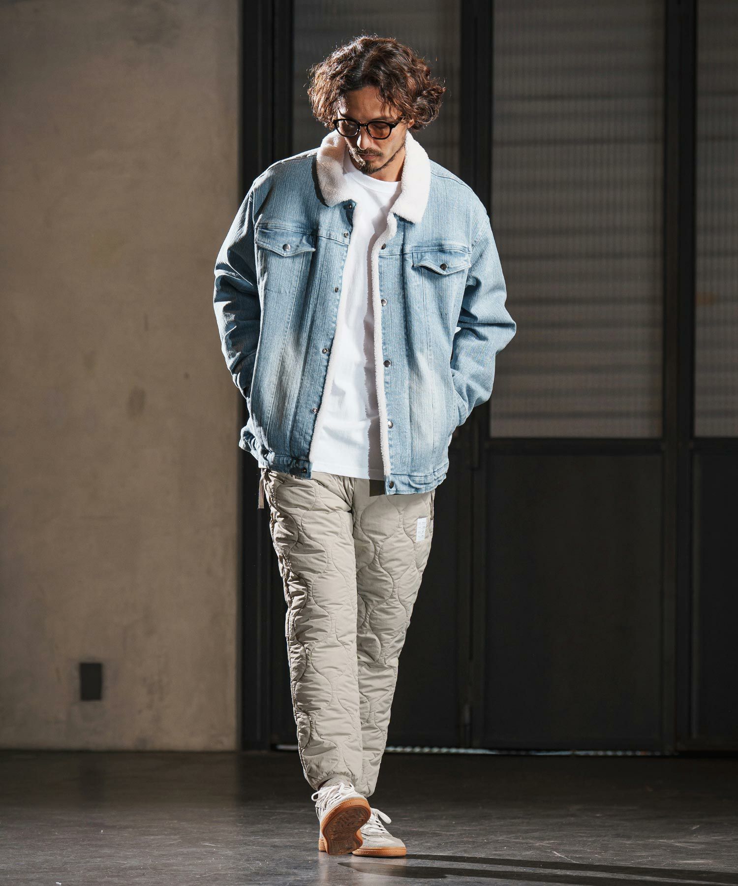 wjk reluxe】used like boa denim jacket ボアデニムジャケット(WR25W