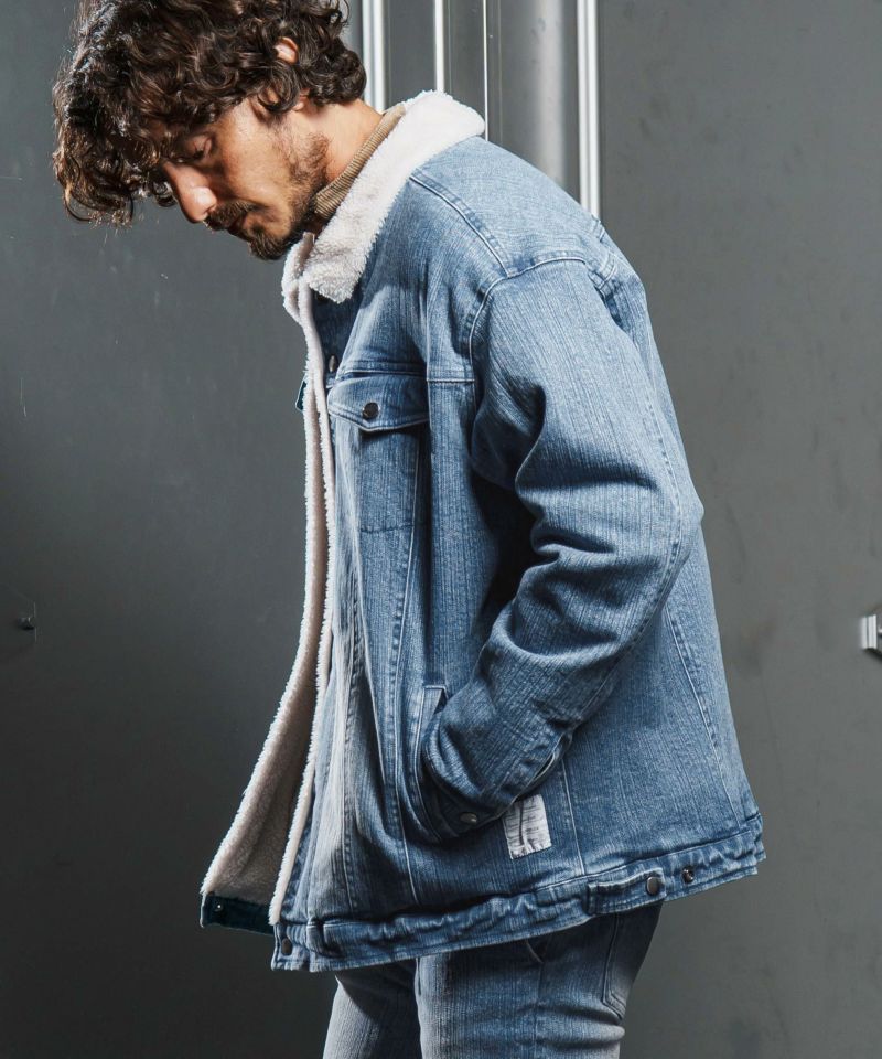 wjk reluxe】used like boa denim jacket ボアデニムジャケット(WR25W