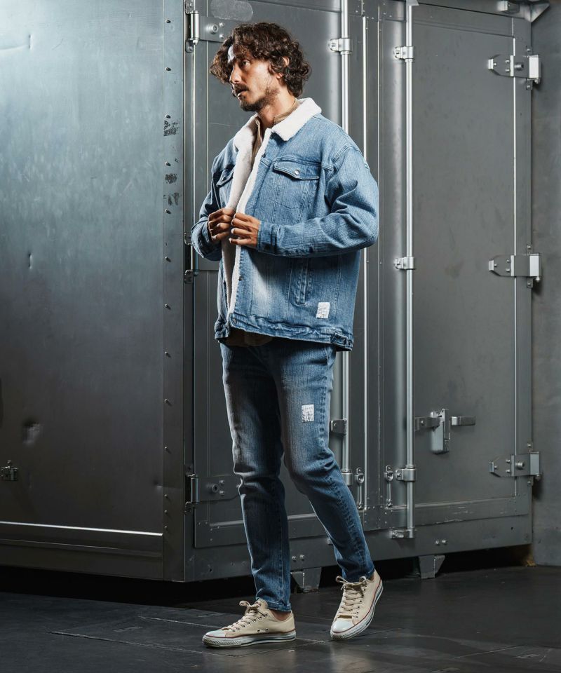 wjk reluxe】used like boa denim jacket ボアデニムジャケット(WR25W
