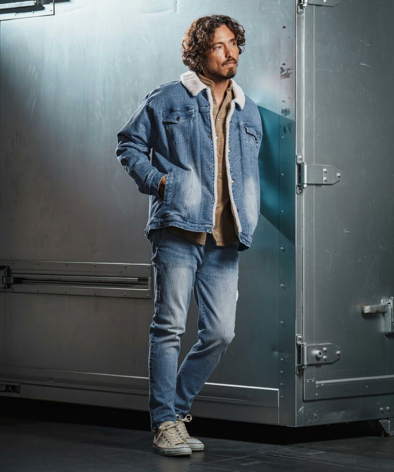 wjk reluxe】used like boa denim jacket ボアデニムジャケット(WR25W