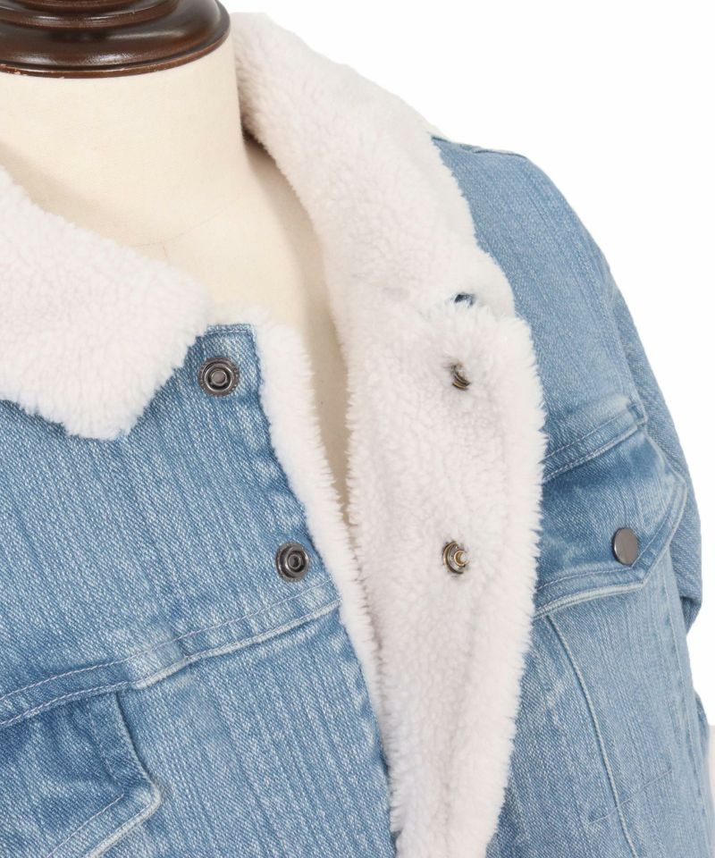 wjk reluxe】used like boa denim jacket ボアデニムジャケット(WR25W