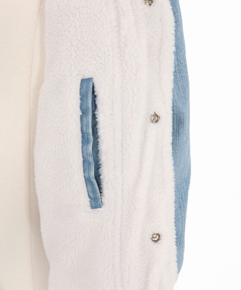 wjk reluxe】used like boa denim jacket ボアデニムジャケット(WR25W