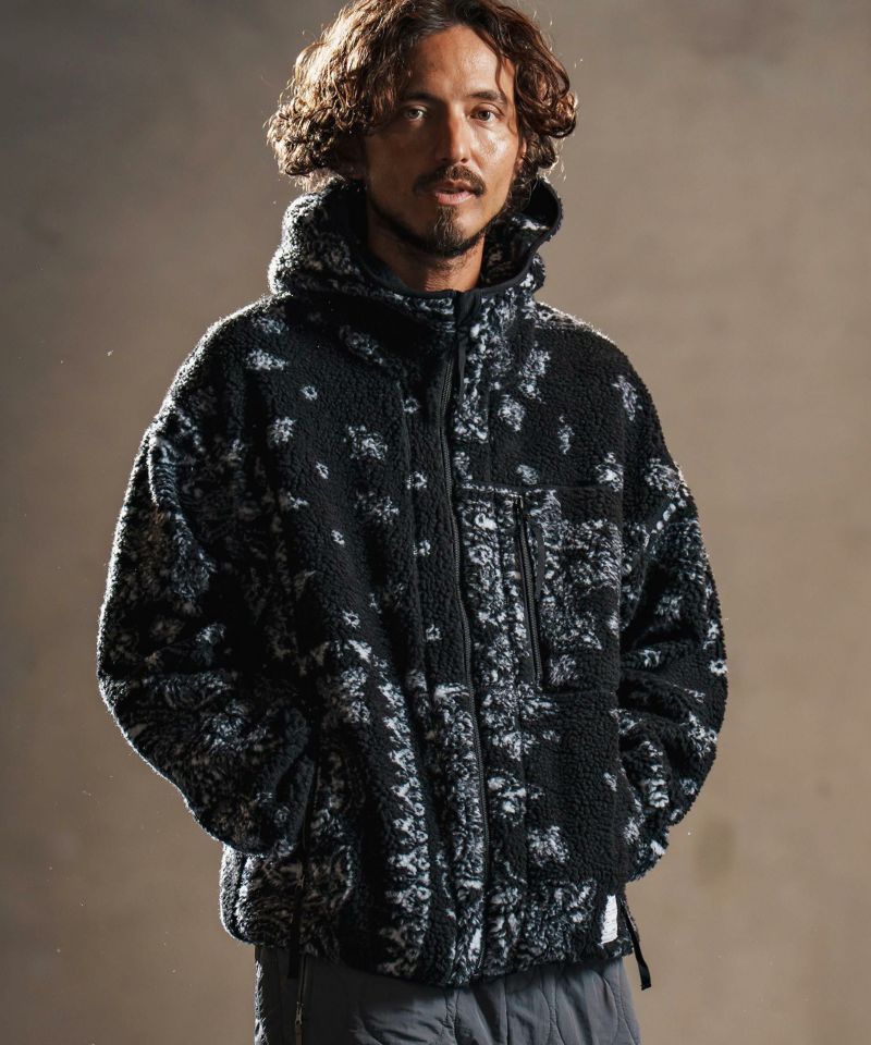 ロエベ   プルオーバー  アナグラム ジャカードフリース ボアパーカー ロエベ プルオーバー アナグラム ジャカードフリース ボアパーカー