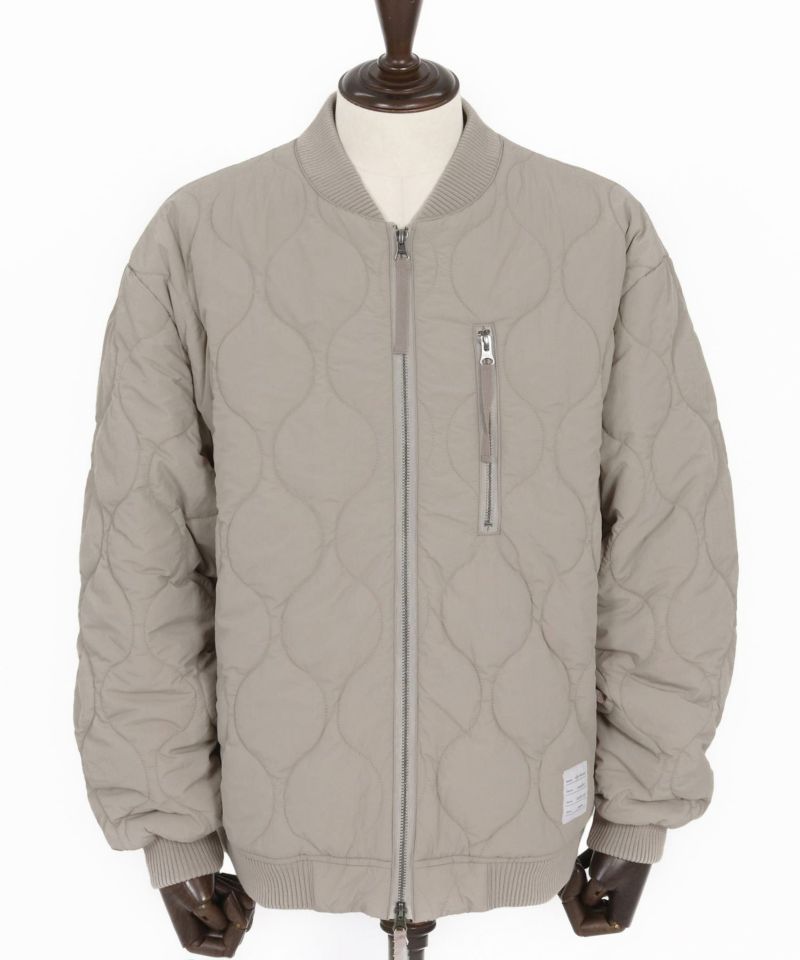 wjk reluxe】gourd quilting MA-1 type blouson キルティング