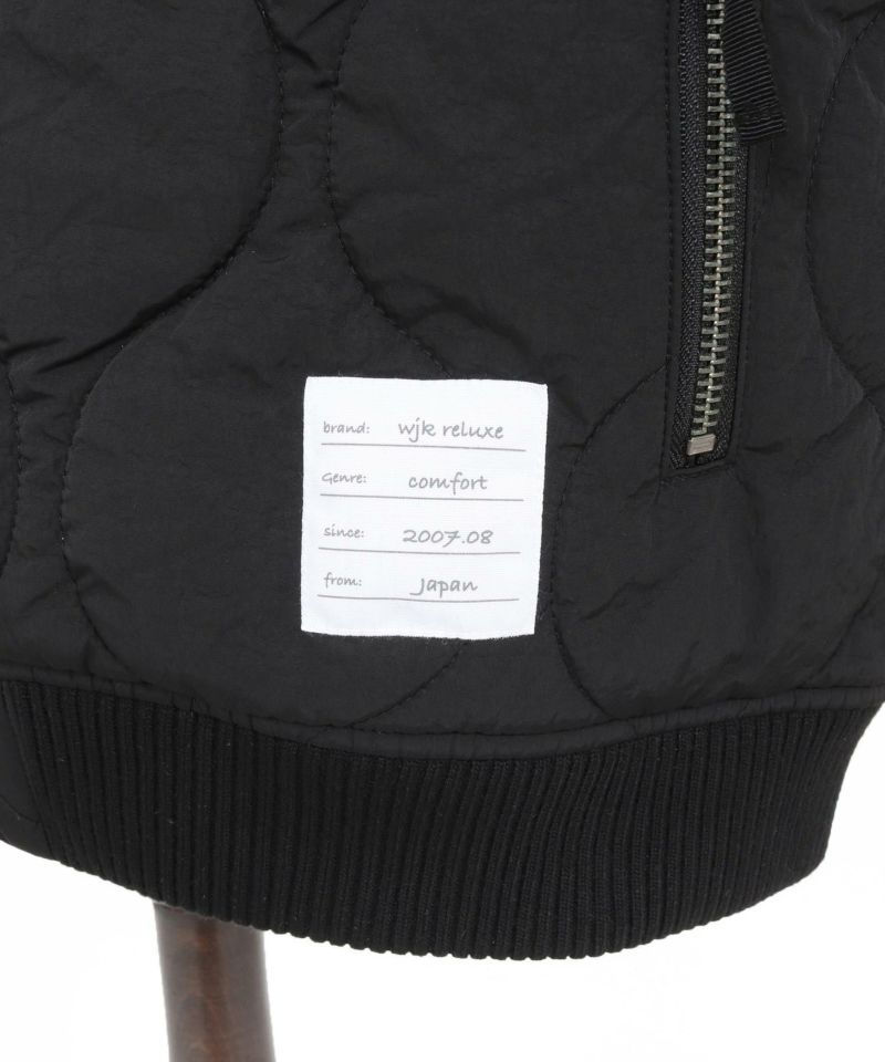 wjk reluxe】gourd quilting MA-1 type blouson キルティングブルゾン