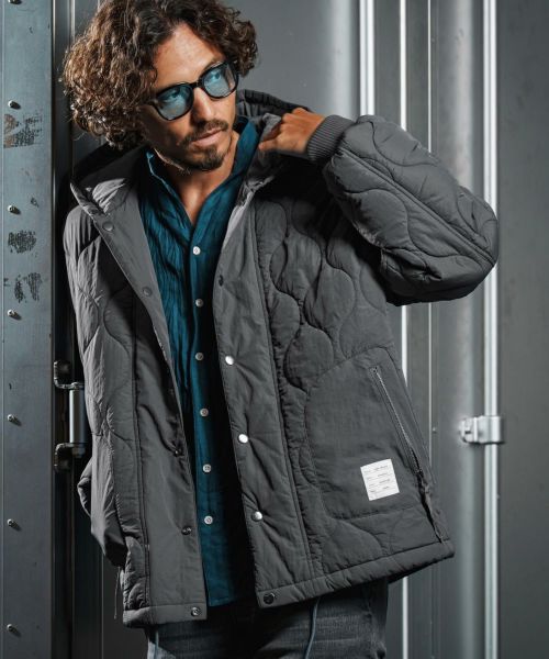 【wjk reluxe】【予約販売10月下旬～11月上旬入荷】gourd quilting hooded blouson フーデッドブルゾン(WR25W-06)